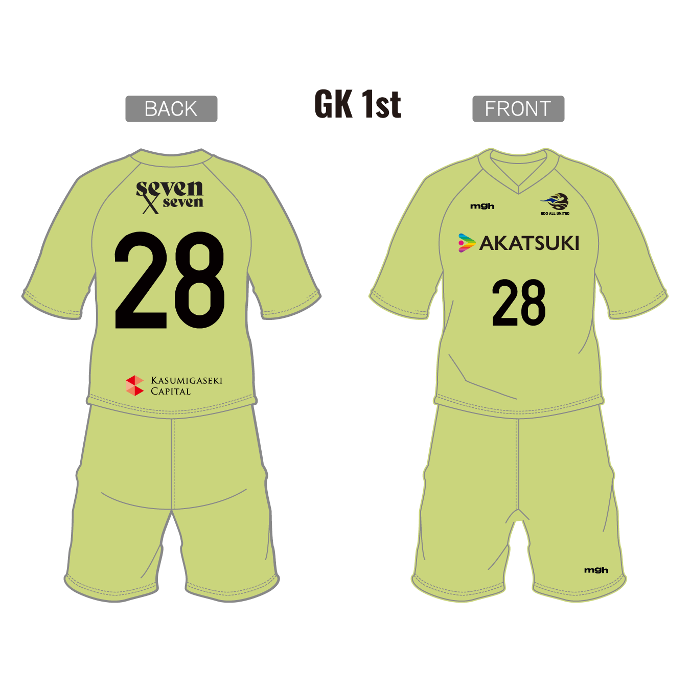 2026年公式ユニフォーム トップス(GK 1st / ホーム) #28